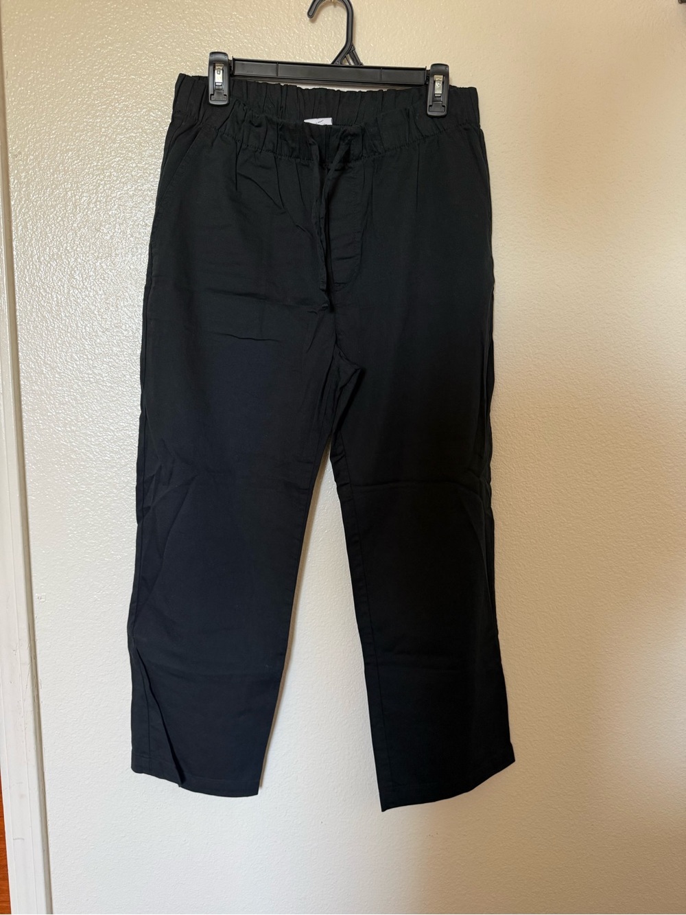 GAP Black Women's Elastic-Waist Chinos